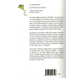 Lo Mandarin - José Maria Eça de Queiroz - Joaquim Blasco - 4ième de couverture