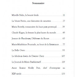 Femmes d'Exception en Provence-Alpes-Côte d'Azur - Sylvie Reboul - Sommaire