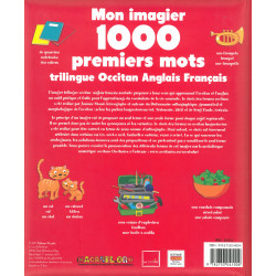 Mon imagier trilingue occitan-anglais-français - Premiers mots - 4ième de couverture