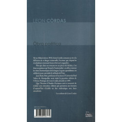 Òbra poëtica - Leon Còrdas (poèmas) - 4ième de couverture
