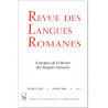 Revue des Langues Romanes - Tome 124-1 (2020 n°1)