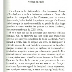 Dans la Nef des Fous - Peire Cardenal - Avant-prepaus