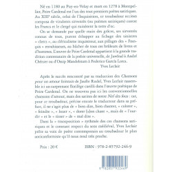 Dans la Nef des Fous - Chansons et sirventès de Peire Cardenal - 4ième de couverture