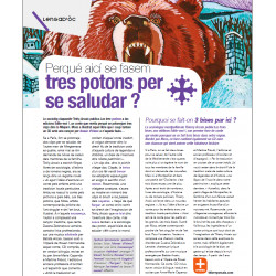 Les trois bises - Los tres potons - Thierry Arcaix, MOSS (article MMAG 57 de février 2020)