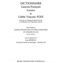 Dictionnaire gascon-français - Abbé Vincent FOIX