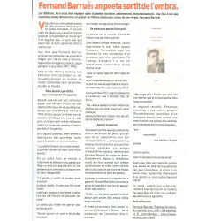 Poèmas occitans - Poèmes occitans - Fernand Barrué - Article Aquo d'Aqui 335