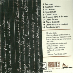 Tradition orale en Haute-Provence - Jean-Yves ROYER - Les Alpes de lumière n°138 - CD