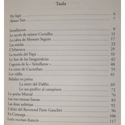 Letras de mon molin - Alphonse Daudet - Andrieu Lagarda - Table des matières